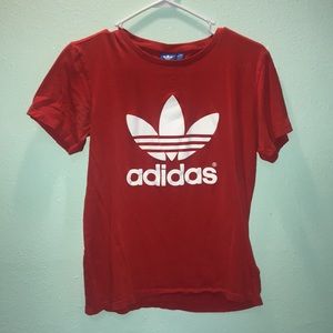 Red Adidas T Shirt